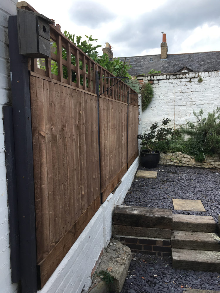 fixed fence and steps after picture by neat borders landscape gardeners